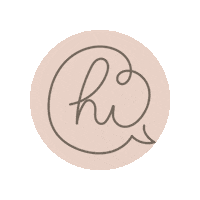 Say Hi Oneline Sticker