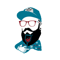 Vino Lorenzo Sticker by labarbeeria