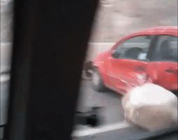 Boulders Strike Car on Santiago Highway After Earthquake
