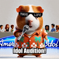 American Idol Singing GIF by Guinea Gambino