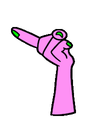 Pink Come Sticker by Nikoteenie