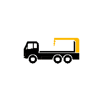 gfoellnerofficial truck crane lkw kran Sticker