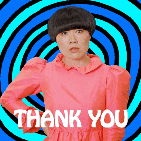 Give Thanks Thank You GIF by Atsuko Okatsuka