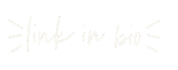 Link In Bio Hand Lettered Sticker by Kelley Bren Burke