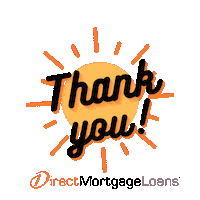 Sun Thank You Sticker by DirectMortgageLoans