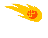 Fire Power Sticker by La Nébuleuse
