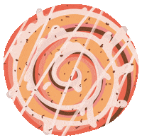 Hungry Cinnamon Roll Sticker