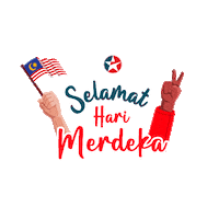 Malaysia Merdeka Sticker by caltexmy