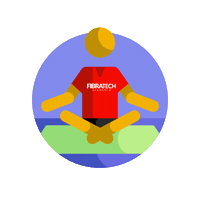 Yoga Relax Sticker by Academia Fibratech