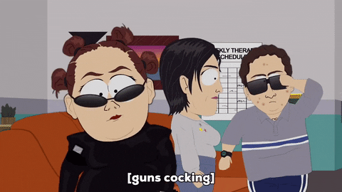 gun jacket GIF by South Park 