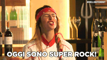 super rock erika GIF by Hell's Kitchen Italia
