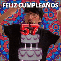 ¡Feliz 57.º cumpleaños!