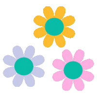 Elizabetholwen happy fun pink blue Sticker