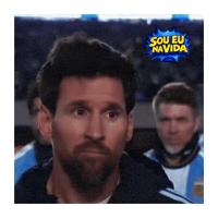 Confused Lionel Messi Sticker by Sou Eu Na Vida