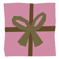 Christmas Birthday Sticker by Louisa Taylor Studio