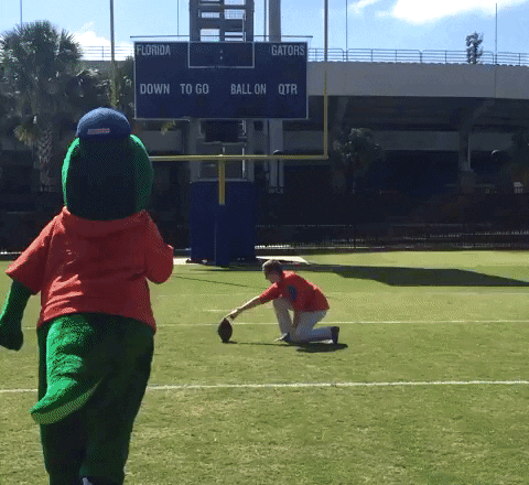 kicking field goal GIF by Florida Gators