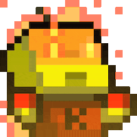Fire 8Bit Sticker