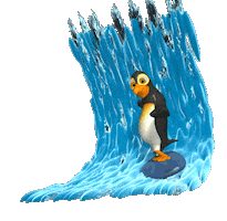Surfing Sticker