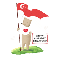 WithLoveGretelSG superfoods nationalday ilovesg happybirthdaysg Sticker