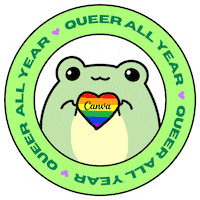 Gay Pride Love Sticker by Canva