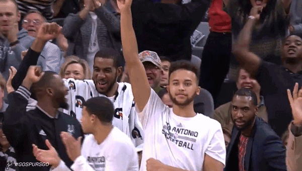 lamarcus aldridge GIF by San Antonio Spurs