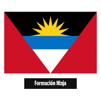 Antigua And Barbuda Flag Sticker by Formación Ninja