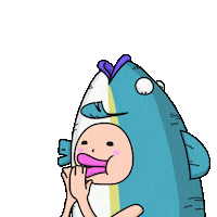 魚 拍手 Sticker