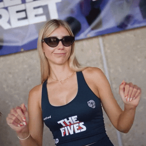 Happy Glee GIF by NJ 5s | Major League Pickleball