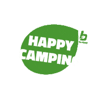 Bo-Camp happy camping camp order Sticker