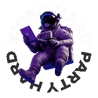 Work Party Hard Sticker by AppNation
