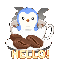 Good Morning Hello Sticker by Pudgy Penguins