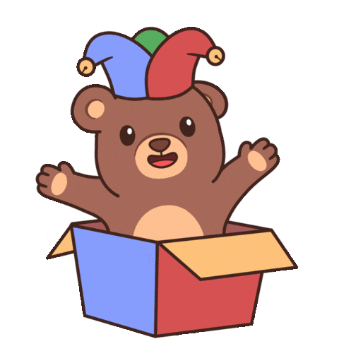 Jack In The Box Surprise Sticker by BEARISH