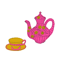 lizkohlerbrown coffee drink chill tea Sticker