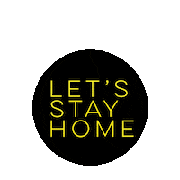 Letsstayhome Sticker by Bag & Bones