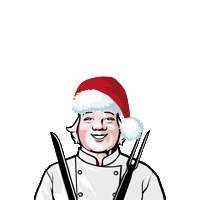 Christmas Santa Sticker by Toby Carvery