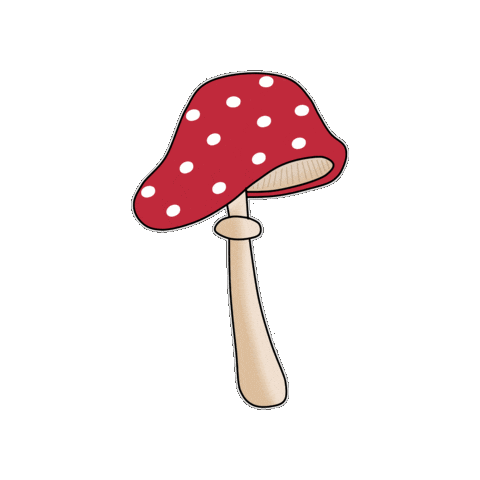 Fall Mushroom Sticker