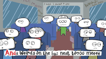 bus weirdo GIF by Phizz