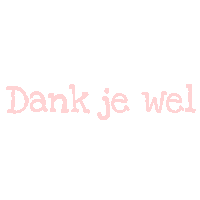 Thanks Bedankt Sticker by Zettje-mijn-leven