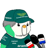 Racing Penguin Sticker by Abster