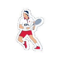 Serena Williams Tennis Sticker by Gorkha Athletics