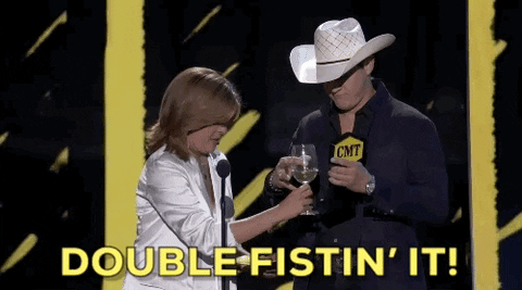 country music double fistin GIF by CMT Music Awards