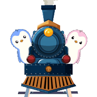 Choo Choo Penguin Sticker by Pudgy Penguins