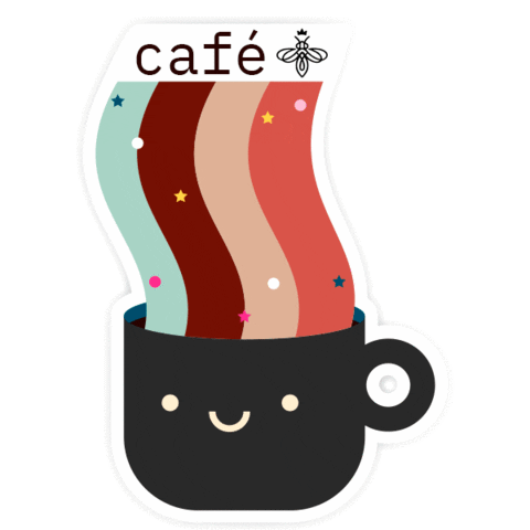 thequeencafe coffee cafe thequeen thequeencafeteria Sticker