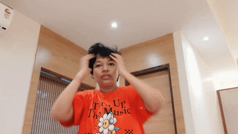 Girl Hair Flip GIF