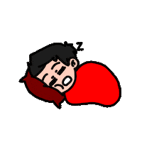 comicsbyrecca love sleeping rjgif gifbyrecca Sticker