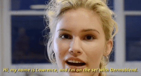 behind the scenes hi my name is lawrence GIF