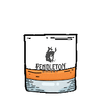 Cowboy Glass Sticker by PendletonWhisky