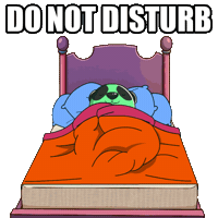 Relaxing Leave Me Alone Sticker by SuperVerse