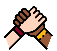Hands Support Each Other Sticker by University of Louisiana Monroe