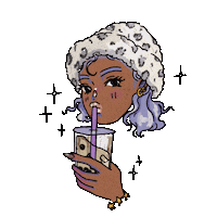 Bubble Tea Girl Sticker